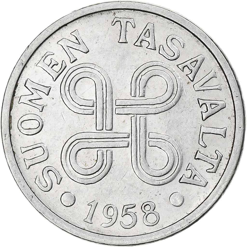 Finlândia, 5 Markkaa, 1958