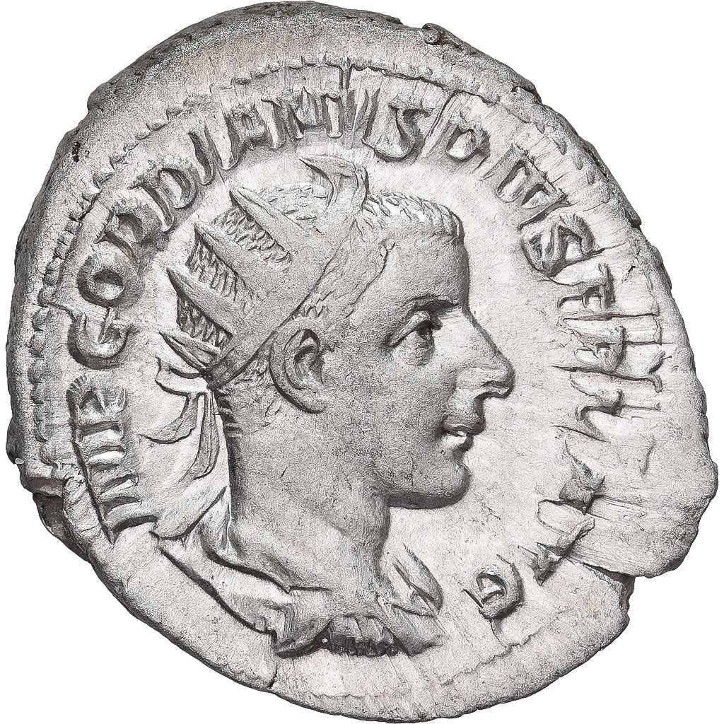 Gordian III, Antoninianus, 241-243, Rome, Srebro, AU(55-58), RIC:83