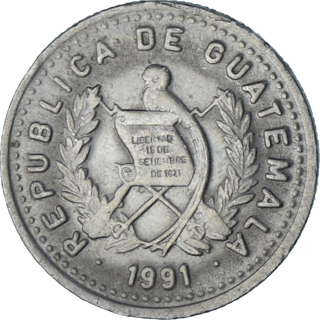 Guatemala, 5 Centavos, 1991