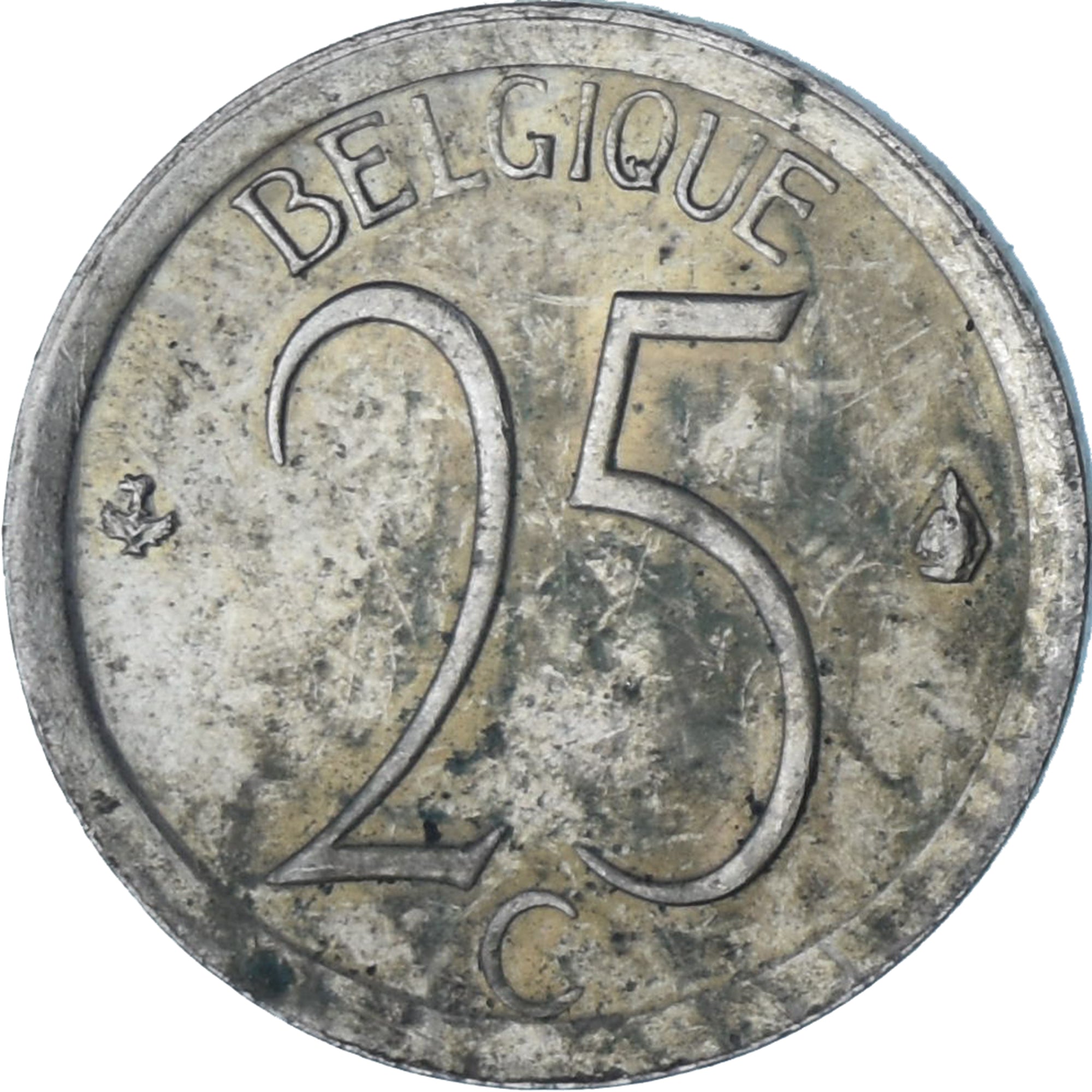 Belgio, 25 Centimes, 1973