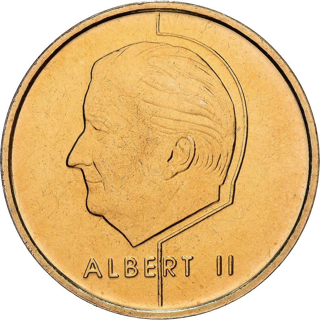 Belgien, Albert II, 5 Francs, 2001, Brussels, Bronze-Aluminium, STGL, KM:189