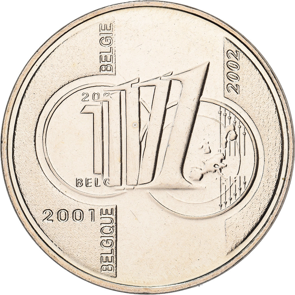 Belgium, Token, Albert II, Adieu au Franc Belge, 2001, Brussels, Cupronickel