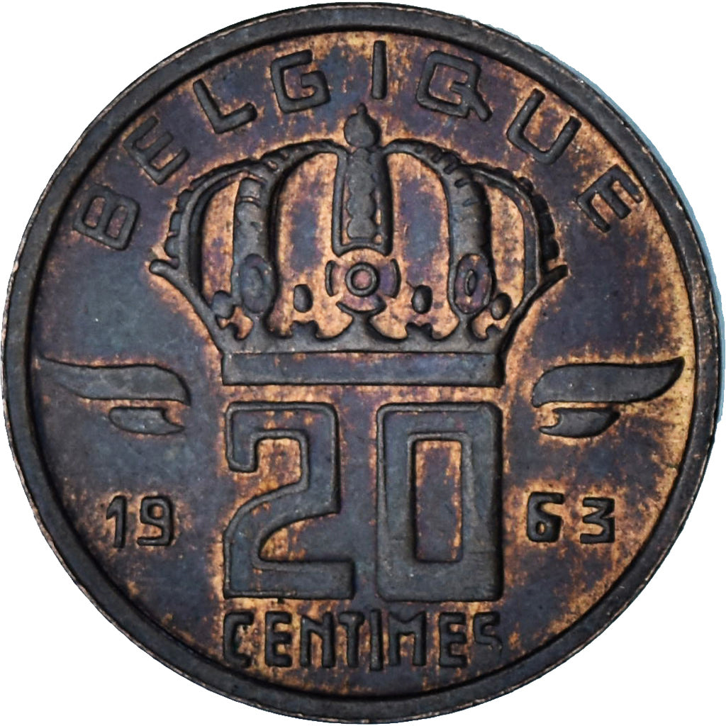 Belgien, 20 Centimes, 1963