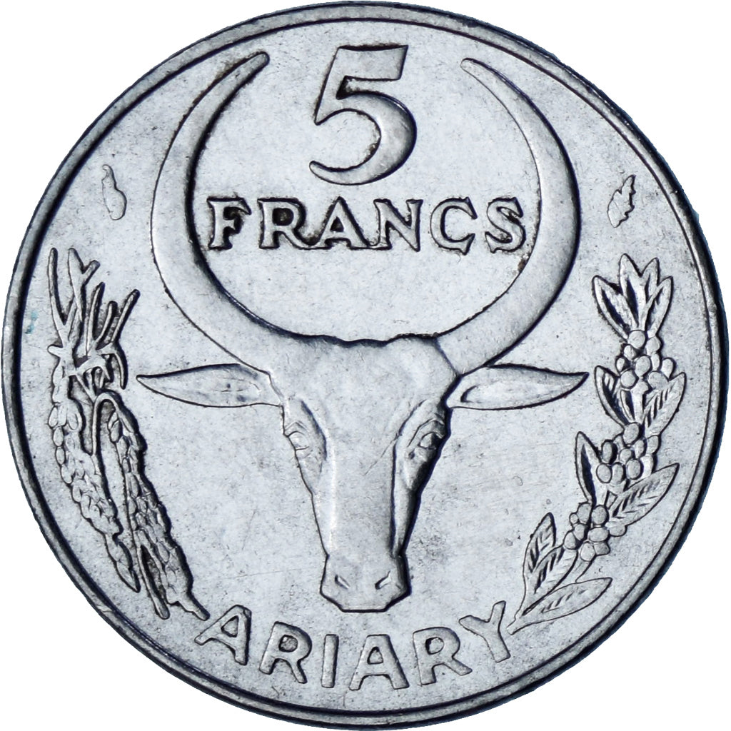Madagascar, 5 Francs, 1987