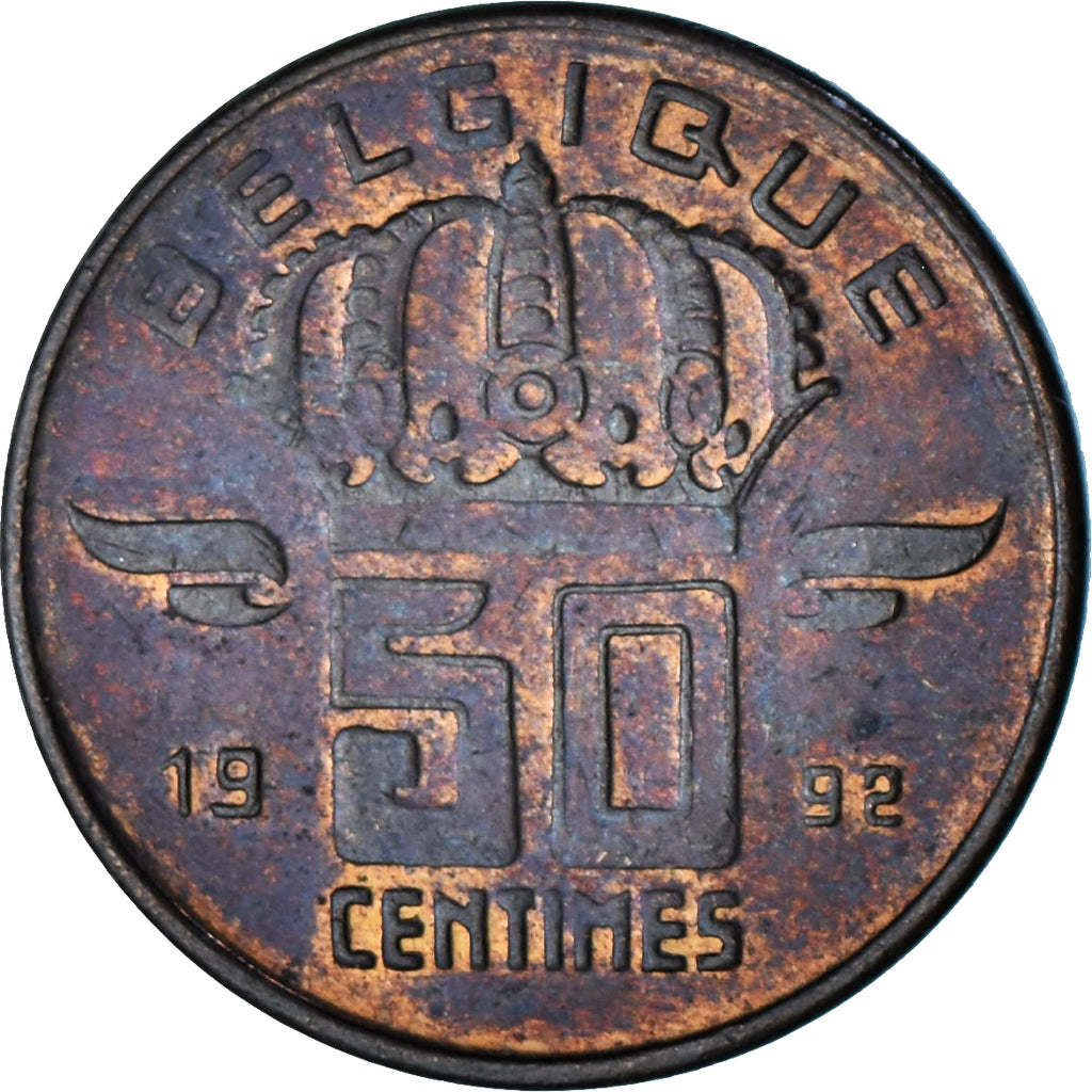 Belgien, 50 Centimes, 1992