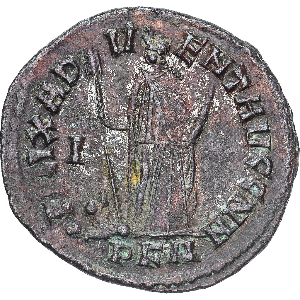 Diocletian, Follis, 297-298, Carthage, Bronzo, BB, RIC:23a