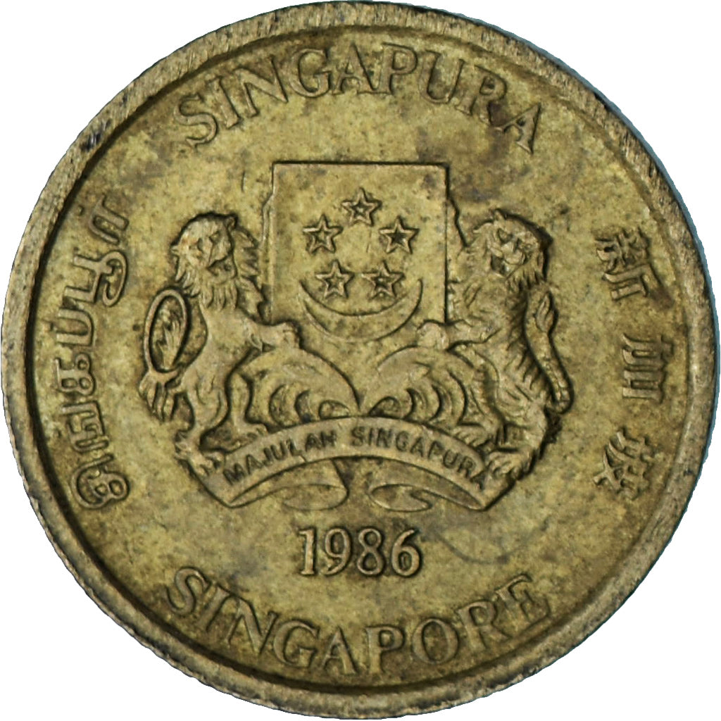 Singapur, 5 Cents, 1986