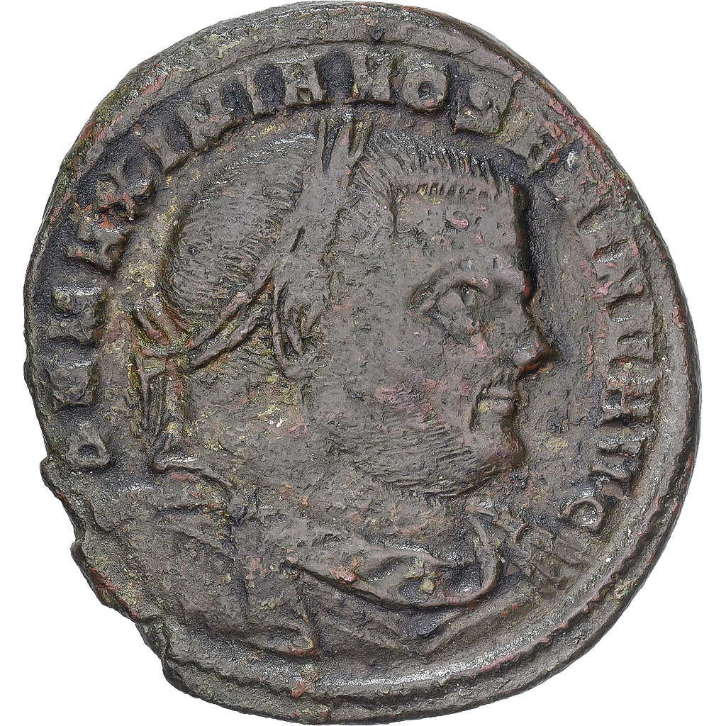 Maximianus, Follis, 307, Aquileia, Bronze, VF(20-25), RIC:105
