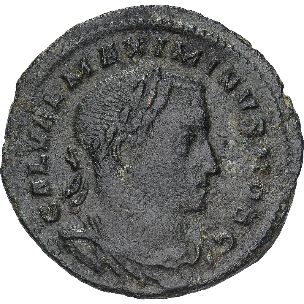 Maximin II Daia, Follis, 307, Trèves, Bronze, TB+, RIC:693a