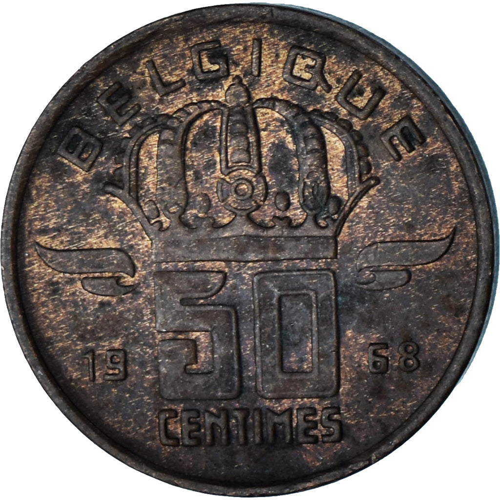 Belgien, 50 Centimes, 1968
