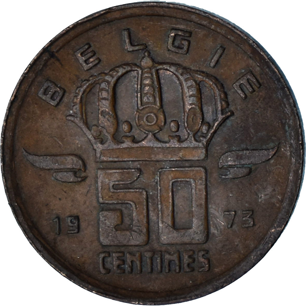 Belgia, 50 Centimes, 1973