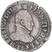 France, Henri III, 1/2 franc au col gaufré, 1587, Angers, Argent, TB