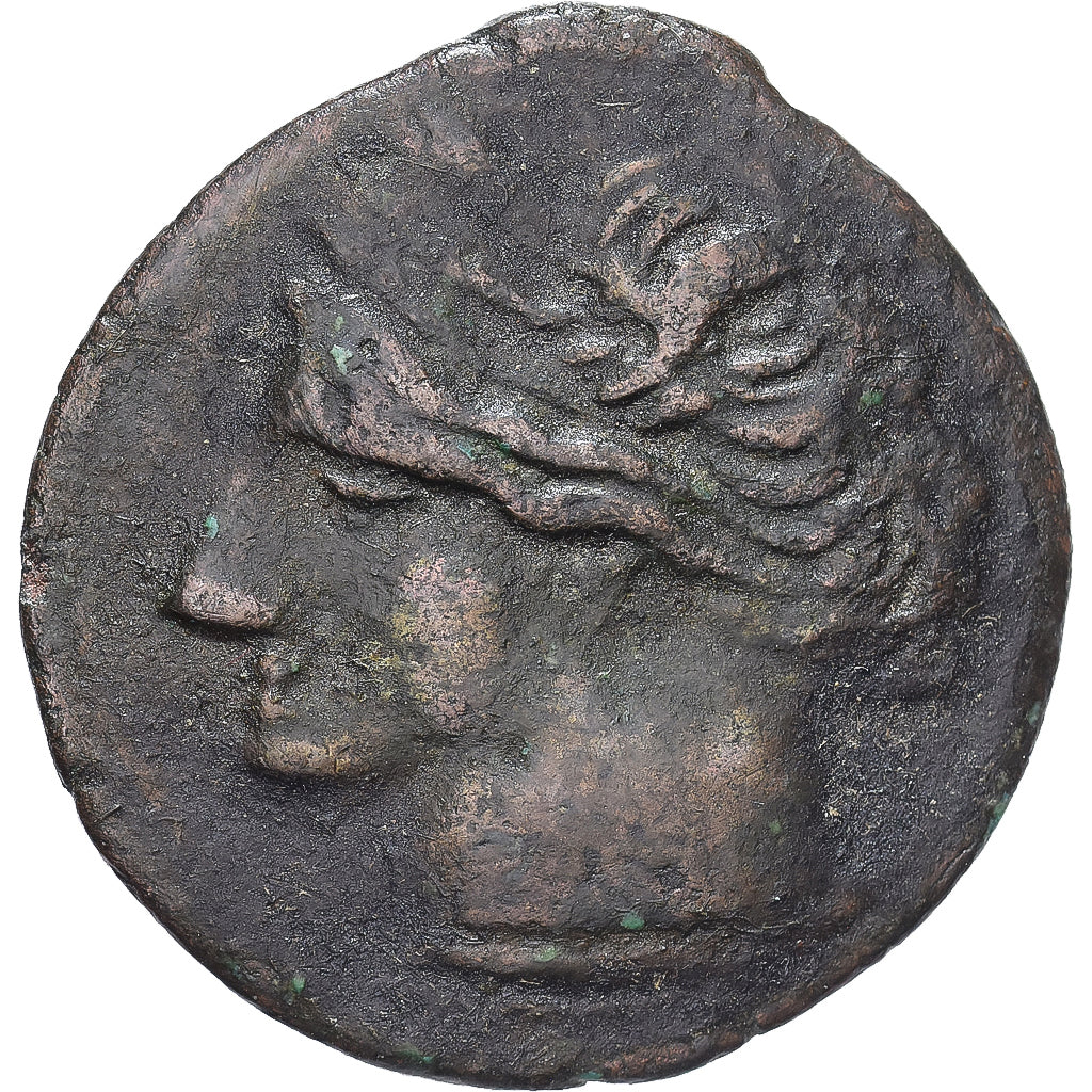 Zeugitana, Æ Unit, 215-212 BC, Carthage, Bronzo, MB