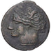 Zeugitana, Æ Unit, 215-212 BC, Carthage, Bronzo, MB