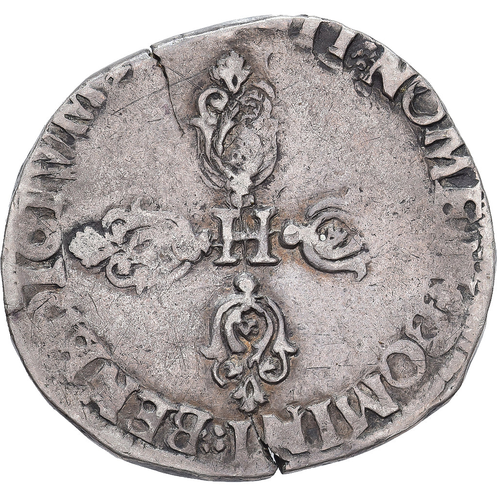 France, Henri IV, 1/2 Franc, Bordeaux, Argent, TB, Duplessy:1212A