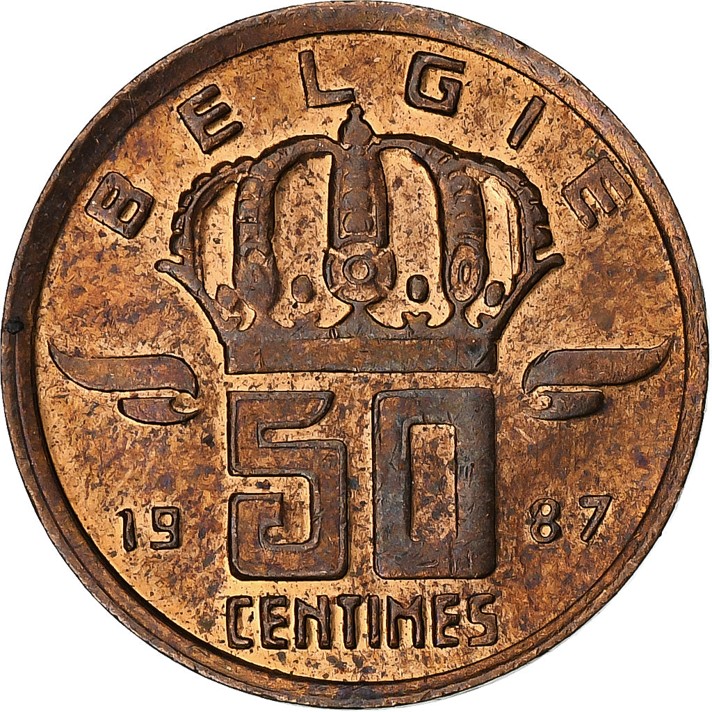 Belgien, 50 Centimes, 1987