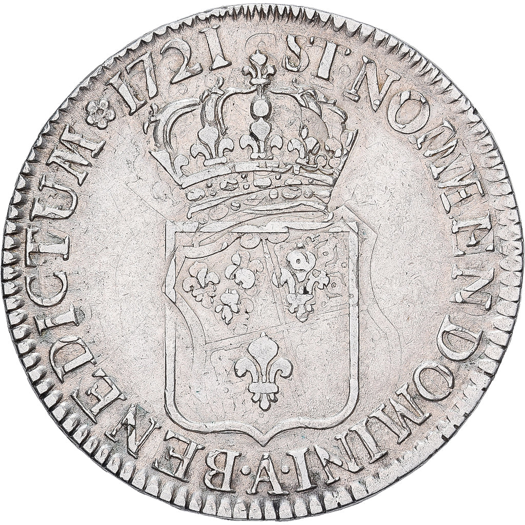 Francia, Louis XV, Écu de France, 1721, Paris, reformed, Argento, SPL