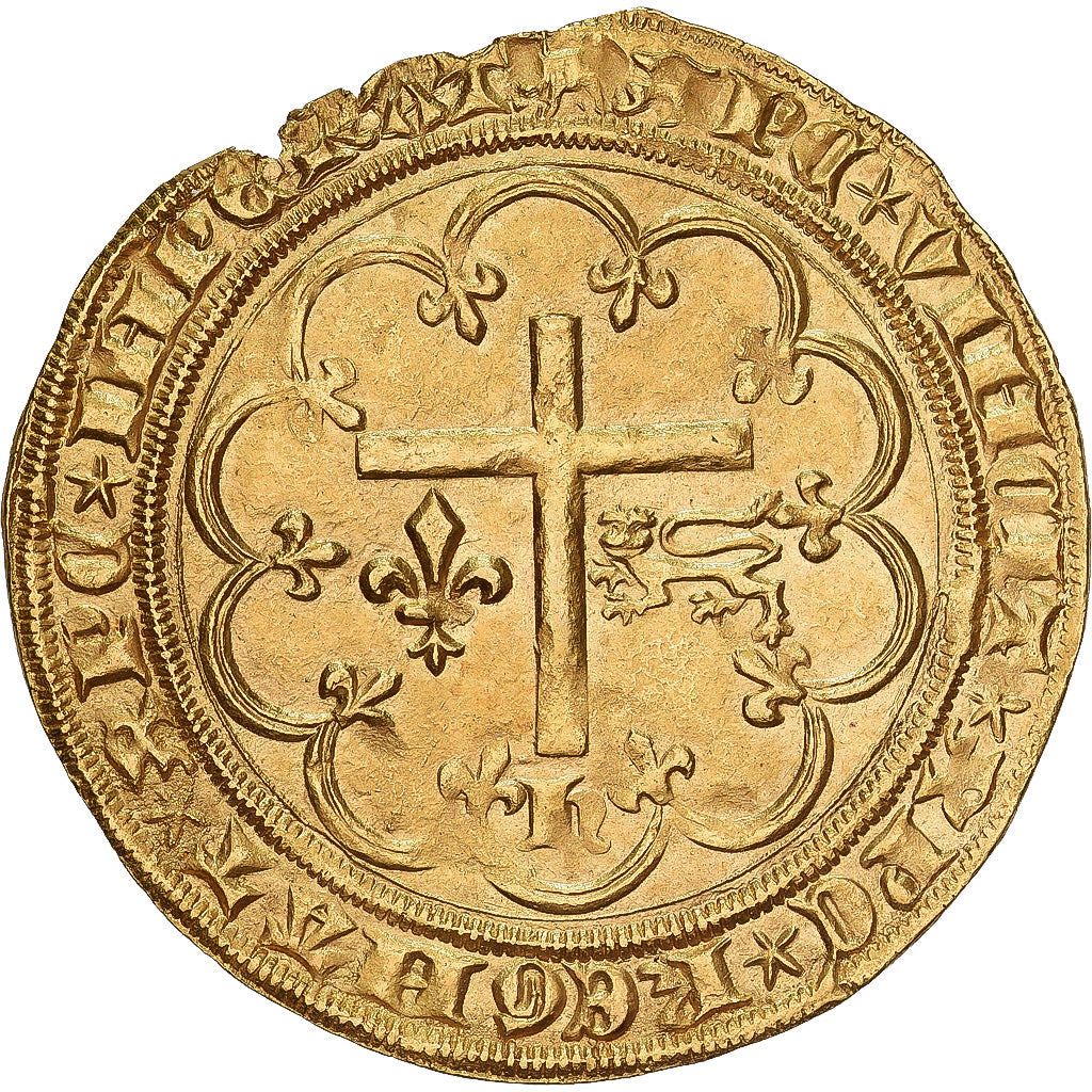 Frankreich, Henri VI, Salut d'or, 1423-1435, Amiens, Gold, VZ, Duplessy:443A