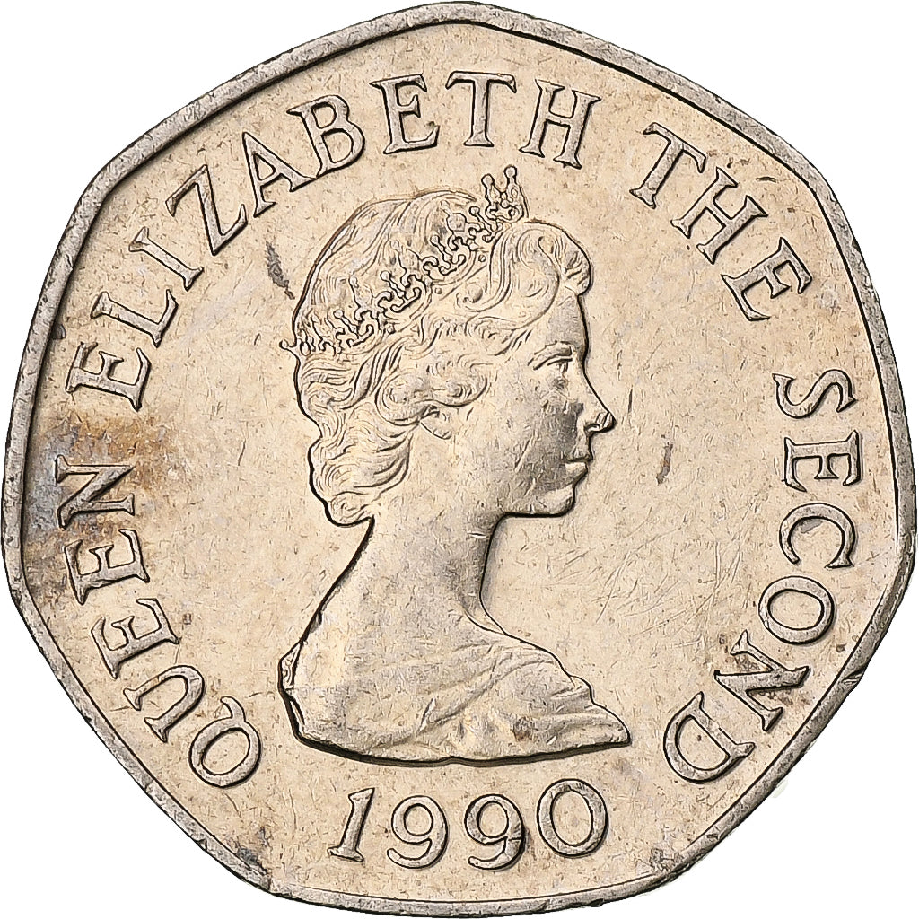 Jersey, 20 Pence, 1990