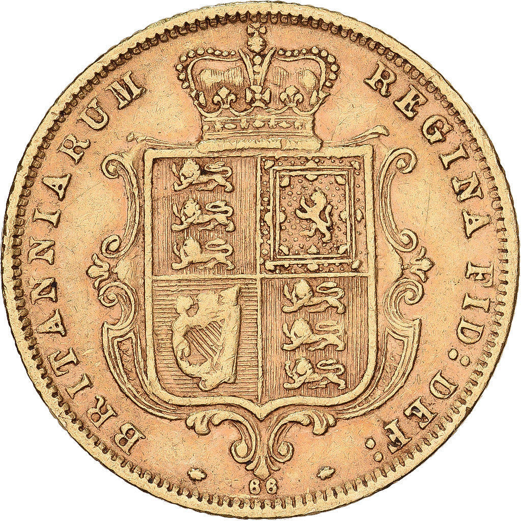 United Kingdom, Victoria, 1/2 Sovereign, 1874, London, Gold, EF(40-45), KM:735