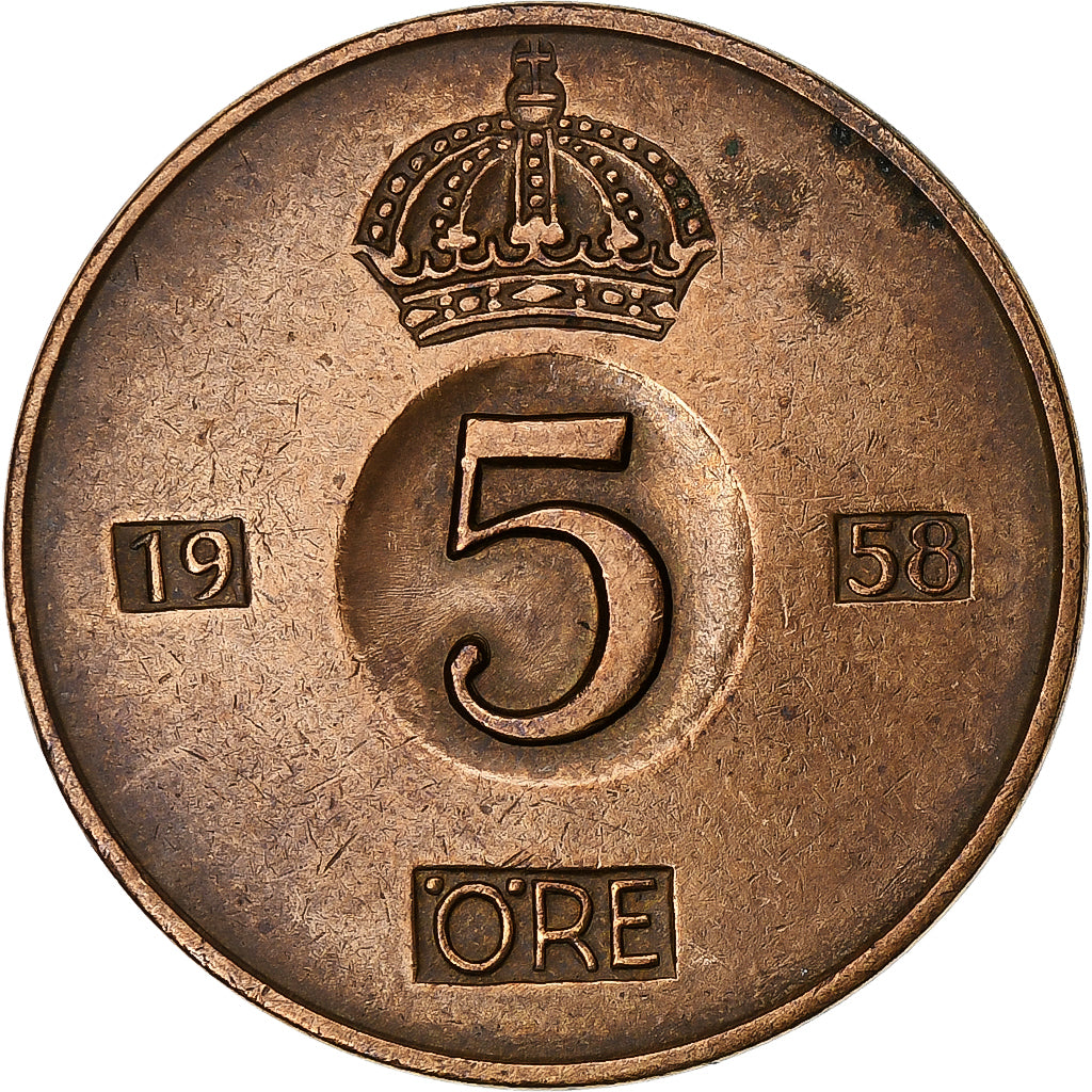 Schweden, 5 Öre, 1958