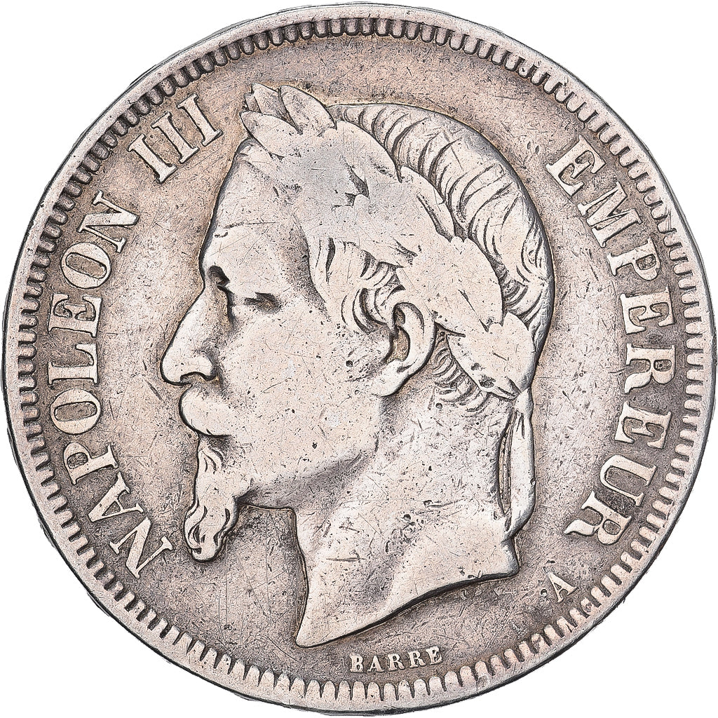 Frankreich, Napoleon III, 5 Francs, 1862, Paris, Silber, S, Gadoury:739
