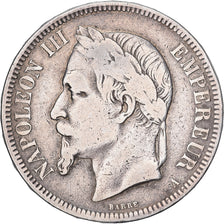 Frankreich, Napoleon III, 5 Francs, 1862, Paris, Silber, S, Gadoury:739