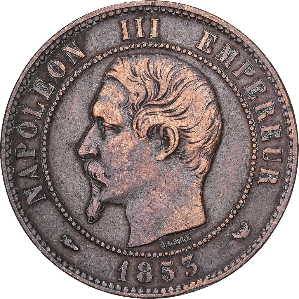 França, medalha, Visite de Napoléon III à Lille, 1853, Bronze, EF(40-45)
