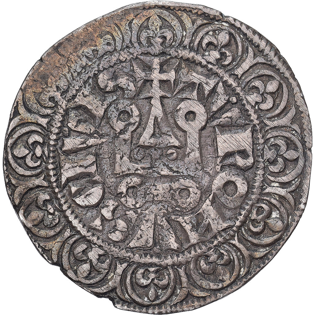 Frankreich, Philippe IV le Bel, Gros Tournois à l'O rond, 1285-1290, Silber