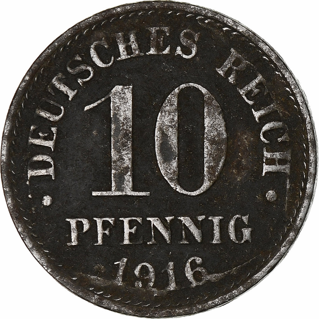 Alemanha, 10 Pfennig, 1916