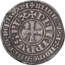 France, Philippe IV le Bel, Gros tournois à l'O long, 1290-1295, Argent, TTB