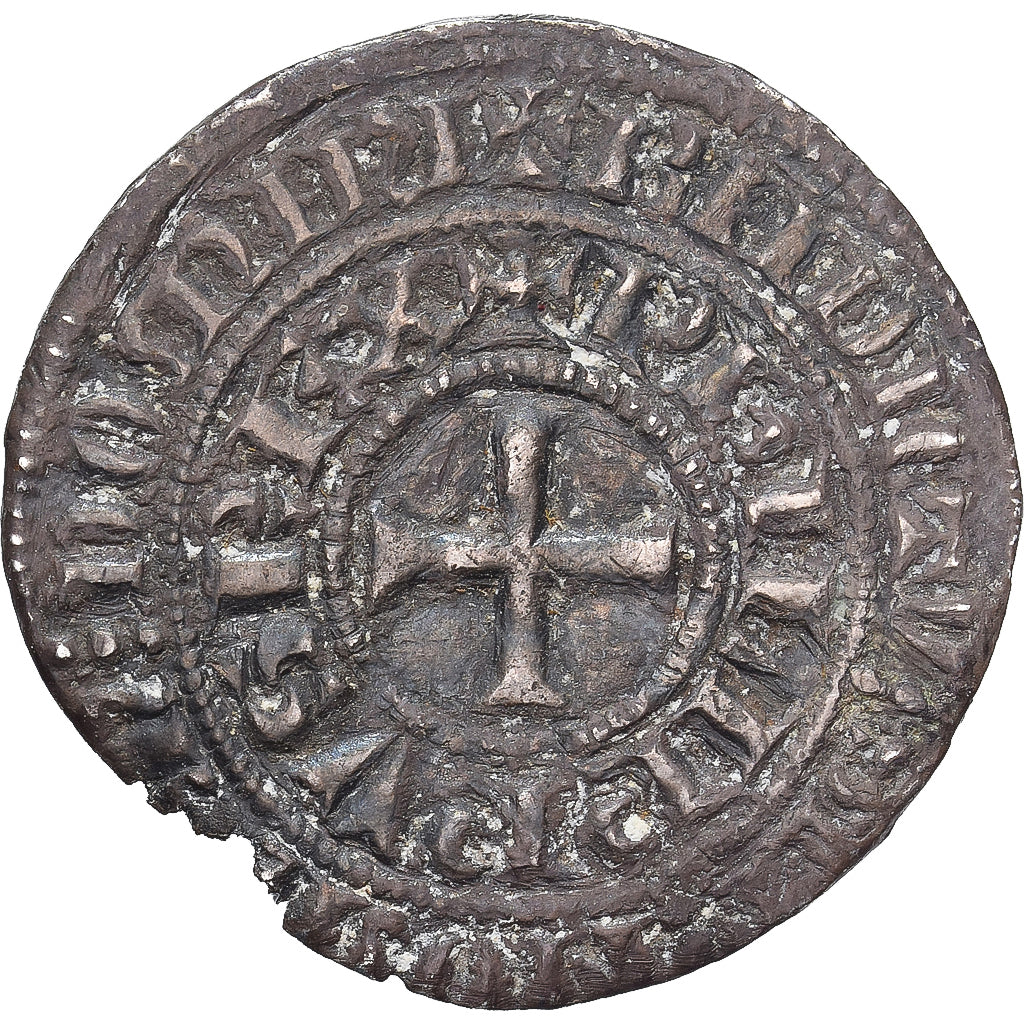 France, Philippe IV le Bel, Maille Tierce, 1306-1314, Argent, TB+, Duplessy:219
