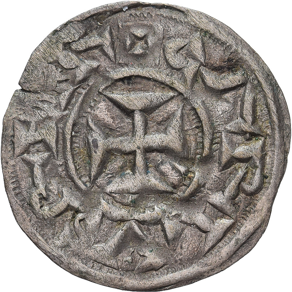 County of Poitou, Obol, ca. 875-887, Melle, Immobilized type, Zilver, ZF