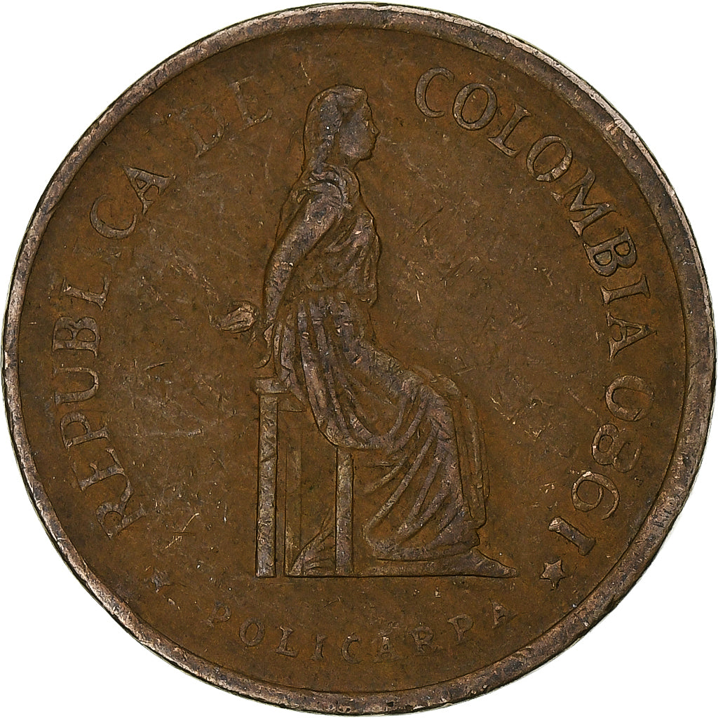 Colombia, 5 Pesos, 1980