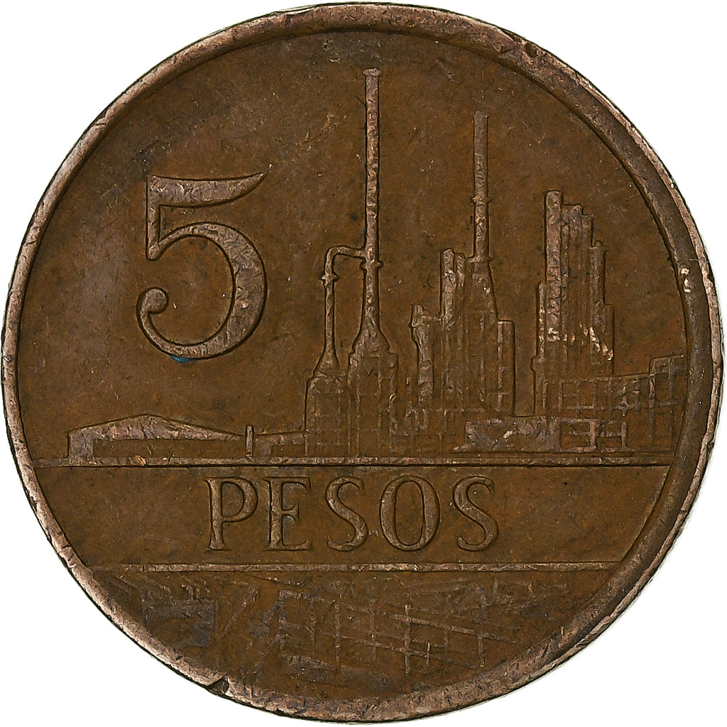 Colombia, 5 Pesos, 1980