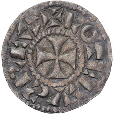Francia, Lothair II, Denarius, 954-986, Bourges, Argento, BB, Prou:755