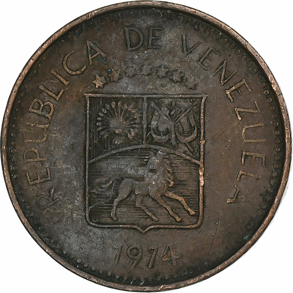 Venezuela, 5 Centimos, 1974