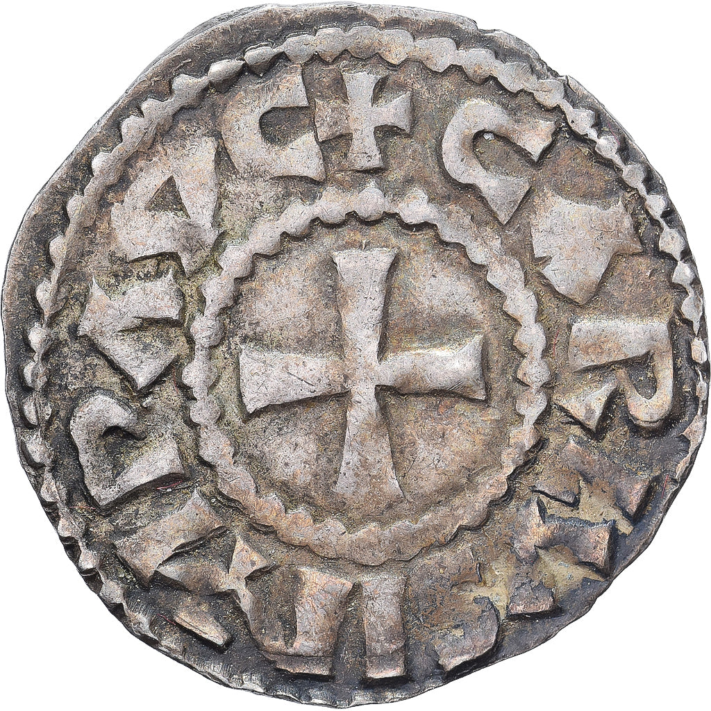 France, Charles III, Denier, 898-923, Bourges, Argent, TB+, Depeyrot:198