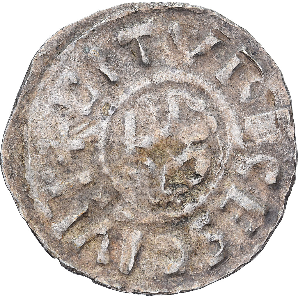 France, Charles III, Denier, 898-923, Bourges, Argent, TB+, Depeyrot:198