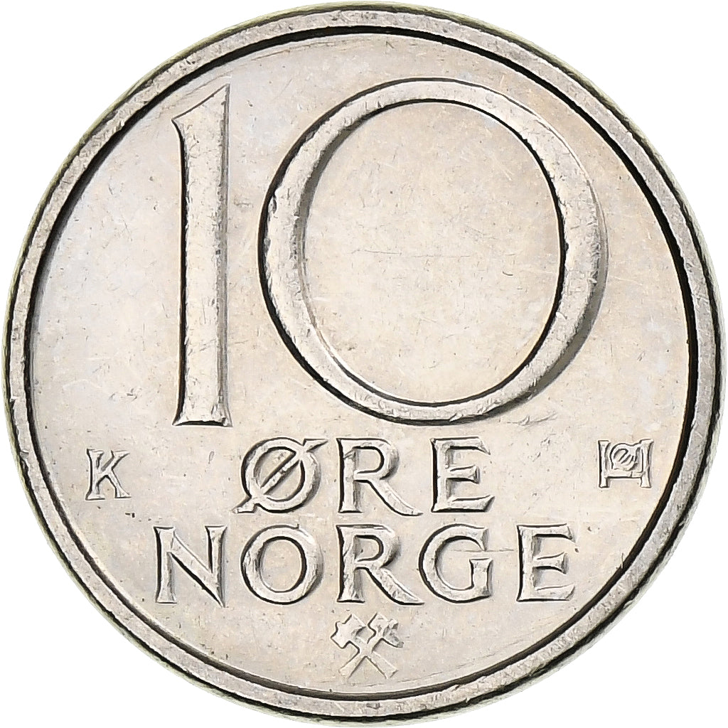 Norvège, 10 Öre, 1990