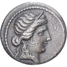 Julius Caesar, Denarius, 47-46 BC, Uncertain mint, Zilver, FR+, Crawford:458/1