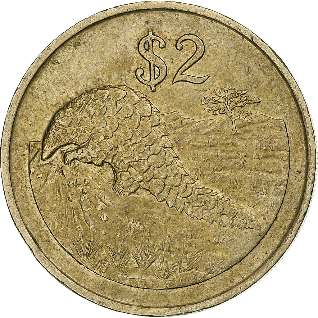 Zimbabwe, 2 Dollars, 1997
