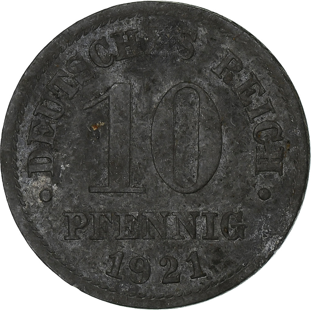 Germany, 10 Pfennig, 1921