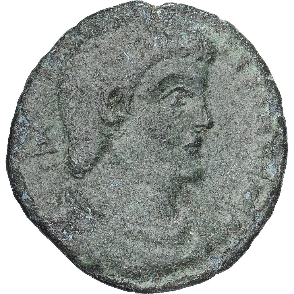Magnentius, Follis, 351-352, Rome, Brązowy, VF(20-25), RIC:211
