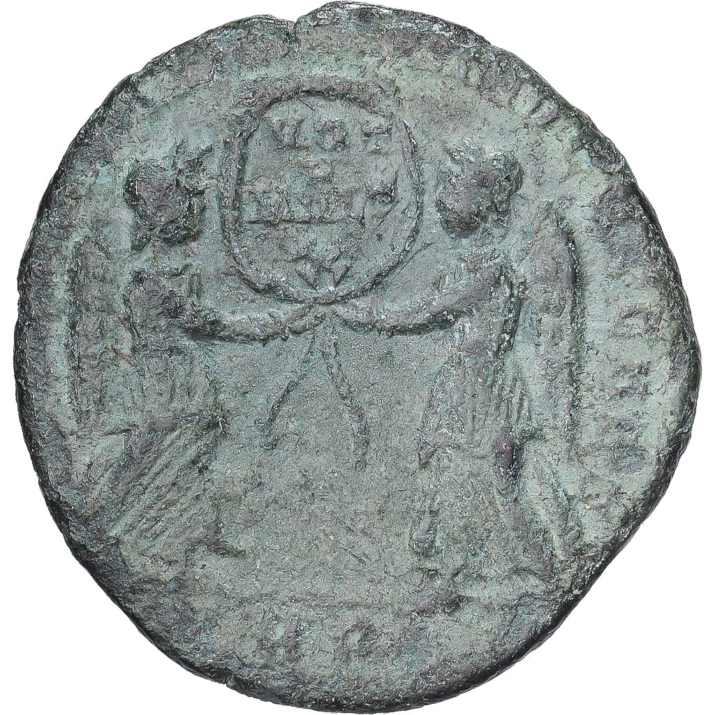 Magnentius, Follis, 351-352, Rome, Brązowy, VF(20-25), RIC:211