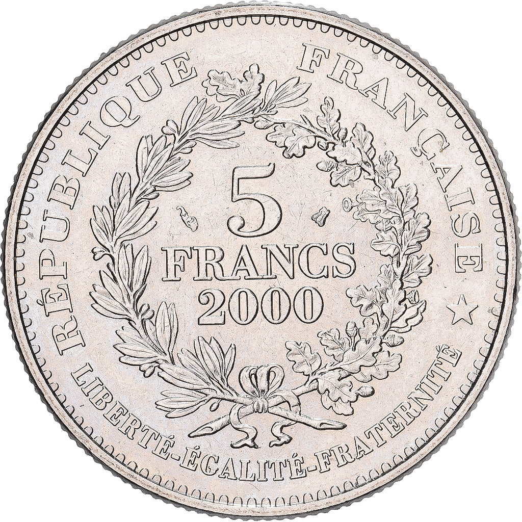 Frankreich, 5 Francs, Marianne de Chaplain, 2000, MDP, BU, Copper-nickel, UNZ
