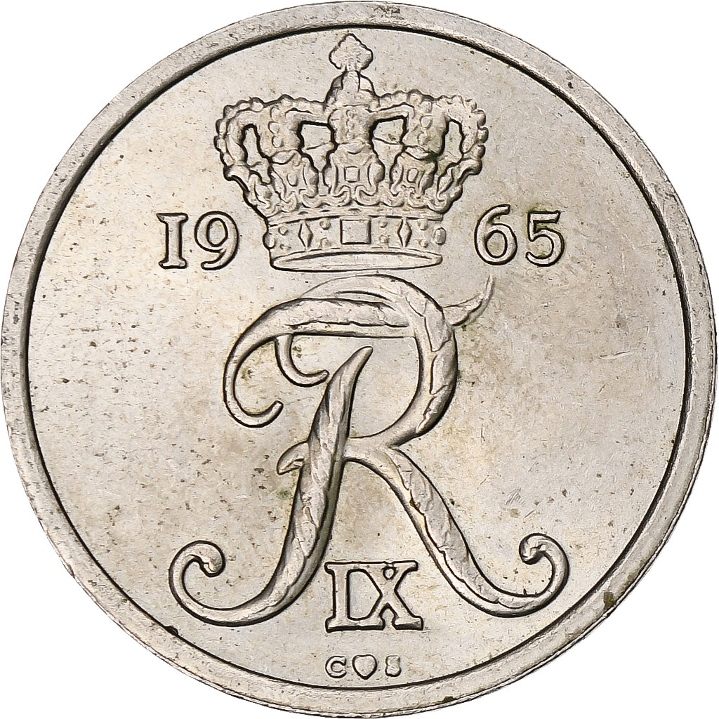 Denmark, 25 Öre, 1965