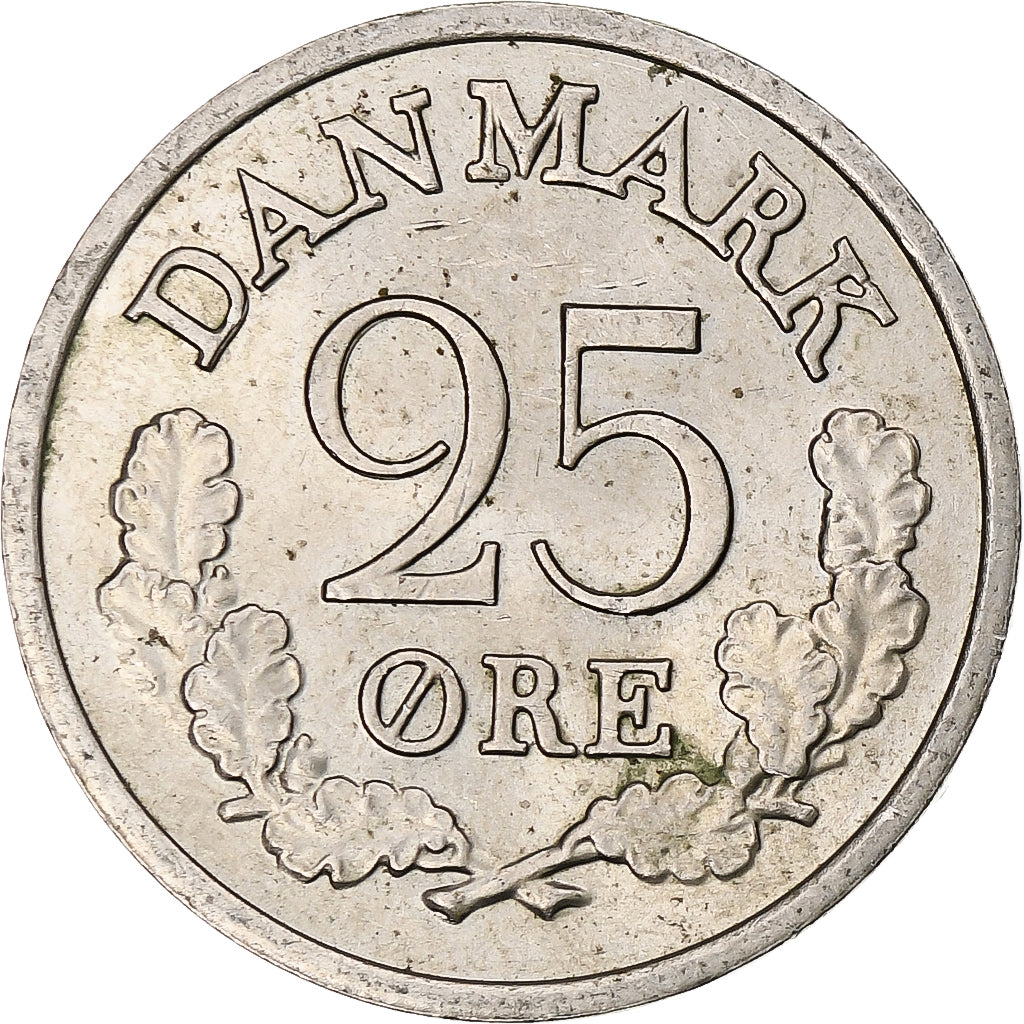 Denmark, 25 Öre, 1965