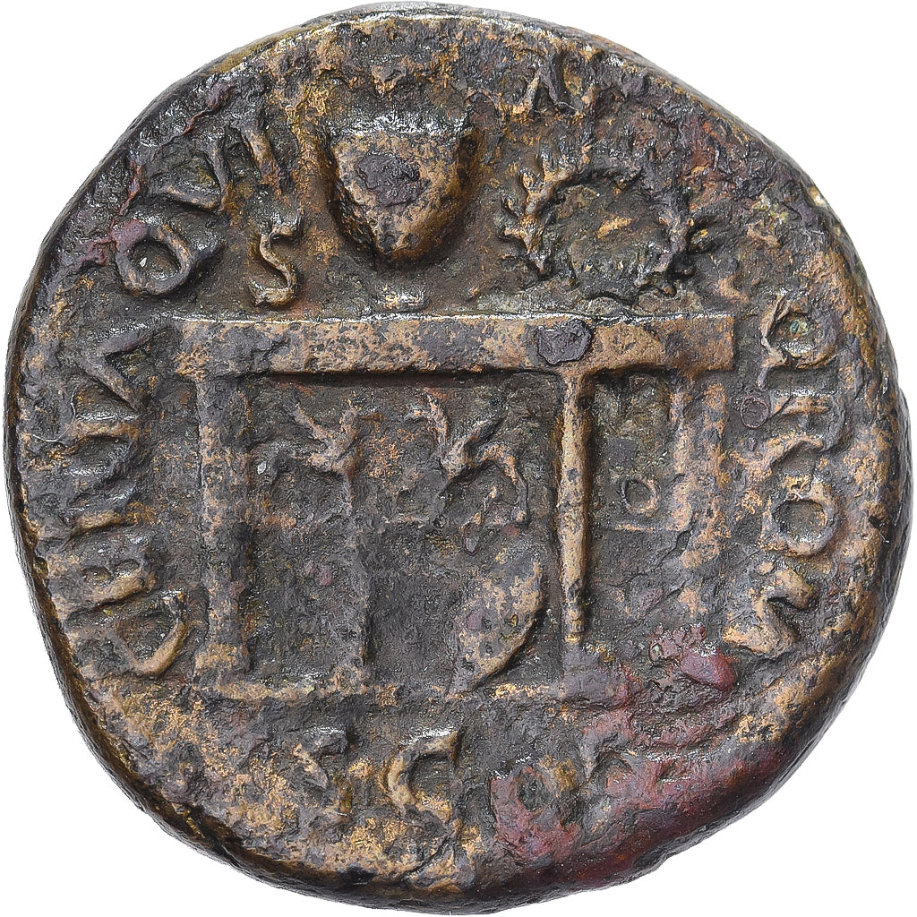 Nero, Semis, 62-68, Rome, Bronze, EF(40-45), RIC:233