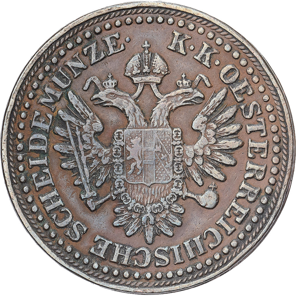Austria, Franz Joseph I, 3 Kreuzer, 1851, Kremnica, Transformed, Copper